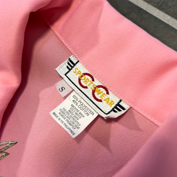 Vintage flamingo bubble gum pink bomber jacket - Picture 4 of 6